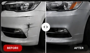 Bodywork before and after repair