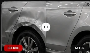 Bodywork before and after repair